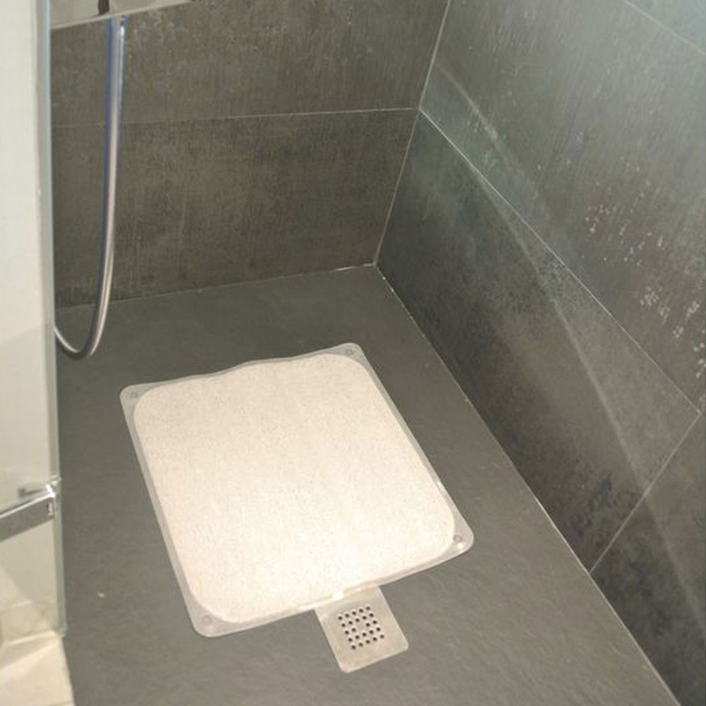 Tapis de douche Antigua blanc